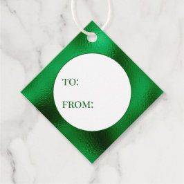 Grönt till från gåvor etiketter