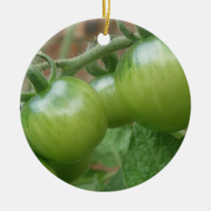 Grönt Tomates Anpassningsbar Birthday Julgransprydnad Keramik