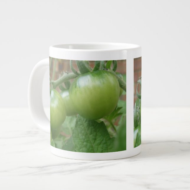 Grönt Tomates Mugg Jumbo Mugg (Framsida vänster)