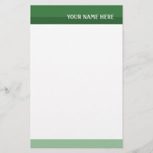 Grönt Tones Brevpapper