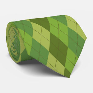 Grönt Tones Harlequin Geometric mönster Slips