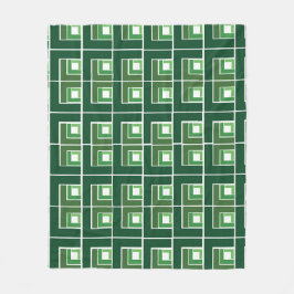 Grönt Topsy Turvy Fleecefilt