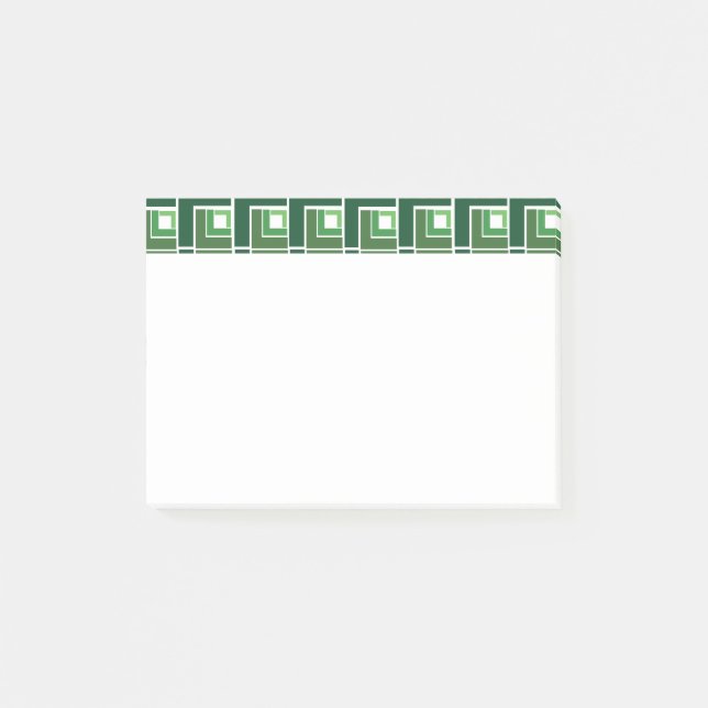 Grönt Topsy Turvy Post-it Block (Framsida)