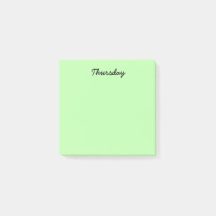 Grönt torsdag post-it block