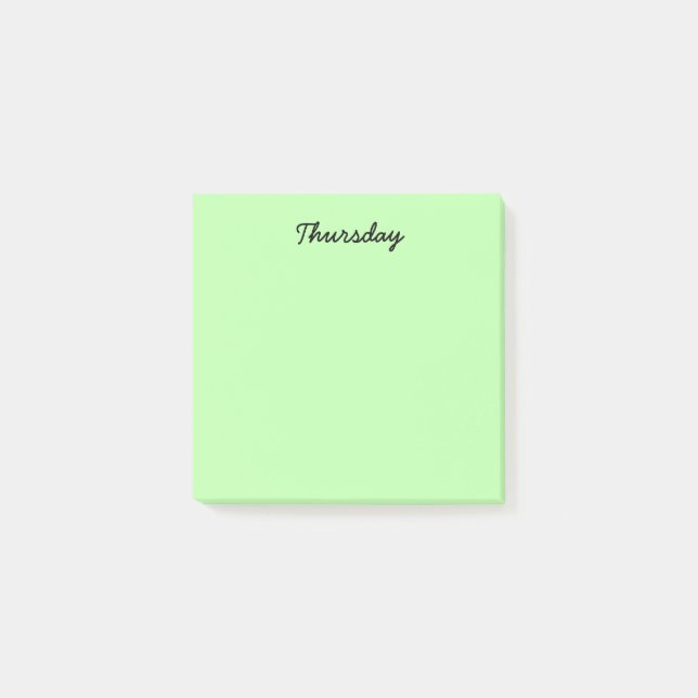 Grönt torsdag post-it block (Framsida)