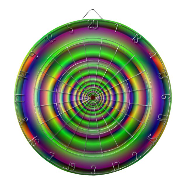 Grönt Torus-tunneln Dartboard Darttavla (Framsidan)