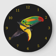 Grönt Toucan (färgfull Tropical Bird Black Gult )
