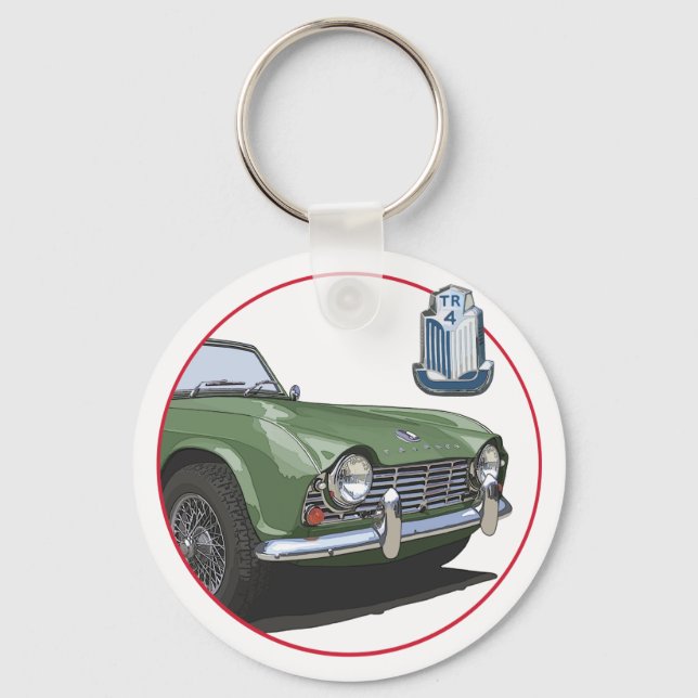 Grönt TR4 Nyckelring (Framsida)