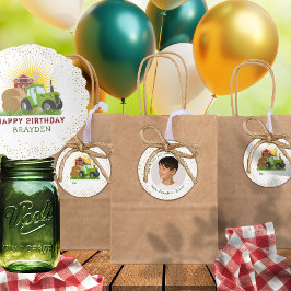 Grönt Tractor 🚜 Anpassade Farm Lastbilar Birthday Gåvor Etiketter