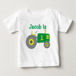 Grönt Tractor Birthday T Shirt
