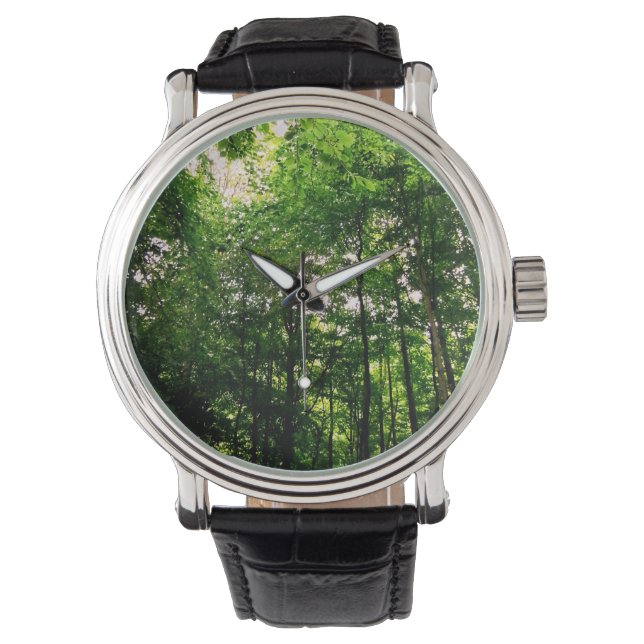 Grönt träd armbandsur (Framsida)