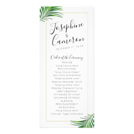 Grönt Träd Beach Destinationsprogram för strutsasb Reklamkort