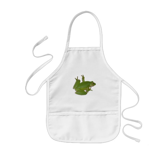 Grönt Träd Frog Kid Apron Barnförkläde (Framsidan)