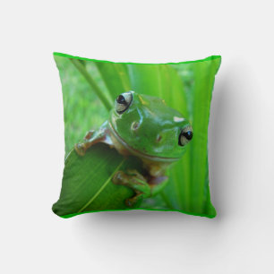 Grönt Träd Frog Pillow Kudde
