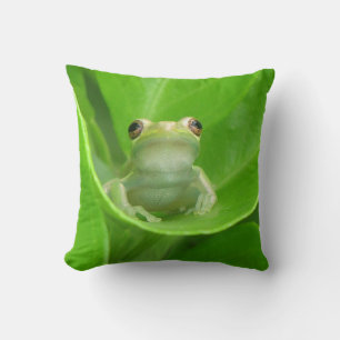 Grönt Träd Frog Pillow Kudde