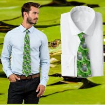 Grönt Träd Frog Tie