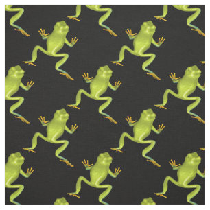 Grönt Träd Frogs Tyg