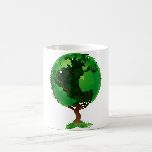Grönt Träd Globe Mugg (Skapare uppladdad)