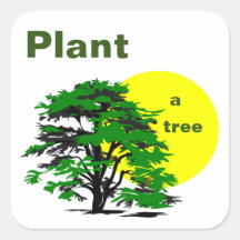 Grönt Träd & Gult Sol, Plant a Träd