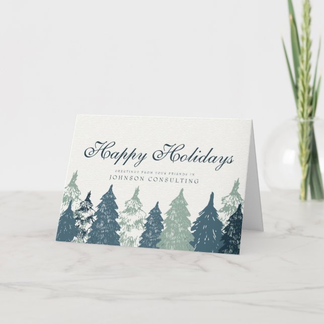 Grönt Träd | Holiday Greetings Helgkort (Framsida)