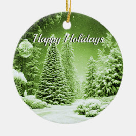 Grönt Träd jul Bollar Helgdag Ornament