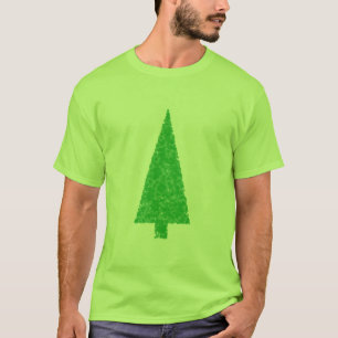 Grönt träd. Jul gran, vintergrön Tree. Tee Shirt