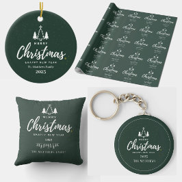 Grönt Träd jul och Gott nytt år 2023 Presentpapper