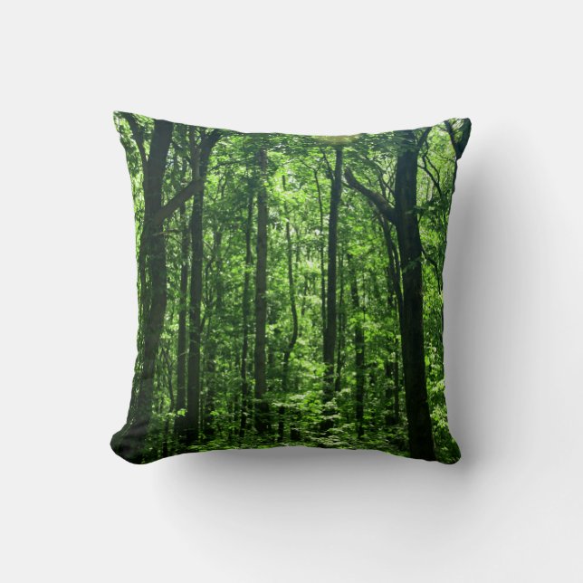 Grönt Träd Pillow #6182 Kudde (Framsida)