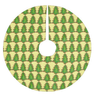 Grönt Träd Sockerkakor - Helgdag - julbalke Julgransmatta Borstad Polyester