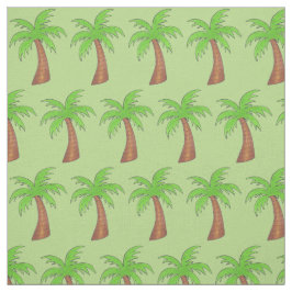 Grönt Träd Tropical Island Hawaii Beach Vacay Tyg