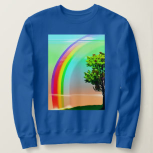 Grönt Träd under regnbåge T Shirt