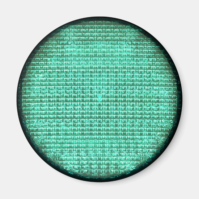 Grönt Traffic Light Magnet (Framsidan)
