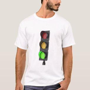 Grönt trafikljus t shirt