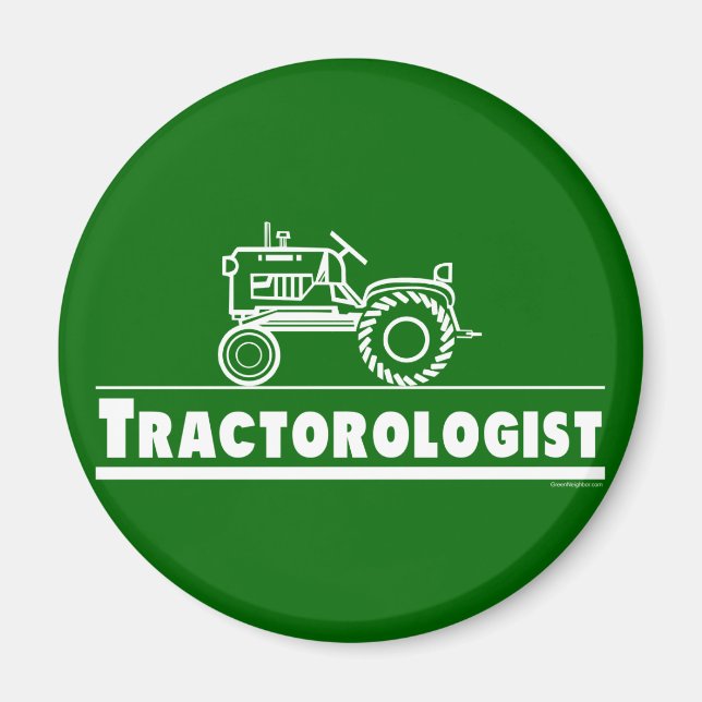 Grönt Traktorolog Magnet (Framsidan)