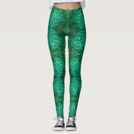 Grönt trämaterial. leggings