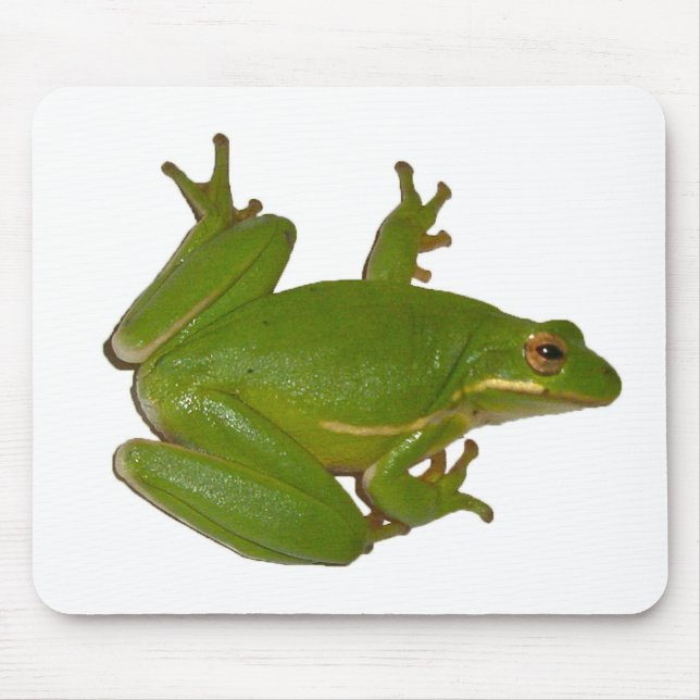 Grönt Treefrog Mousepad Musmatta (Framsidan)