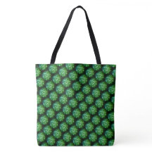 "Grönt Trellis" Shoulder Tote