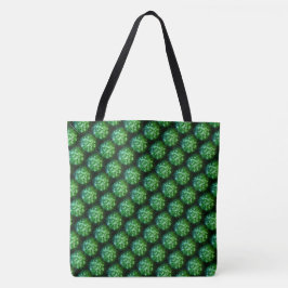 "Grönt Trellis" Shoulder Tote Tygkasse