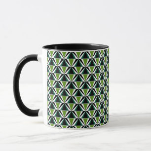 Grönt Triangles Mugg