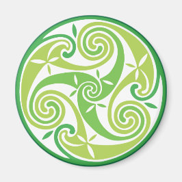 Grönt triskel magnet