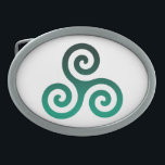 Grönt Triskele Ancient Celtic Symbol<br><div class="desc">Grönt Triskele-symbol. Triskele- eller Triskelion-symbolen består av tre sammanflätade spiral eller tre armar som om det vore flytta från dess centrum. Denna keltiska symbol för rörelse eller rörelse representerar de tre världar: den kelestiala,  fysiska och andlig.</div>