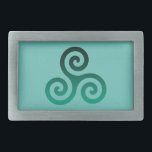 Grönt Triskele Ancient Celtic Symbol Mint<br><div class="desc">Grönt Triskele-symbol. Triskele- eller Triskelion-symbolen består av tre sammanflätade spiral eller tre armar som om det vore flytta från dess centrum. Denna keltiska symbol för rörelse eller rörelse representerar de tre världar: den kelestiala,  fysiska och andlig.</div>