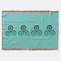 Grönt Triskele Ancient Celtic Symbol Mint