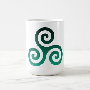 Grönt Triskele Kaffemugg