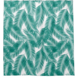 Grönt Tropical Handflatan Löv Mönster