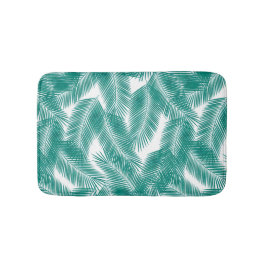 Grönt Tropical Handflatan Löv Mönster Badrumsmatta