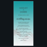 Grönt Tropical Handflatan Träd Beach Wedding Meny<br><div class="desc">Elegantens målbröllopsmeny med en tropisk handflatan träd-design på en ljus grönt-bakgrund med elegant och modern typografi. Grönten för solnedgång tonas ut mot en vit bakgrund. Lägg bara till dina uppgifter om bröllop till den här snyggten på bröllopsmenyn för tropisk strand. Enbart designad för dig av Lycklig Dolphin studio.</div>