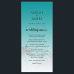 Grönt Tropical Handflatan Träd Beach Wedding Meny<br><div class="desc">Elegantens målbröllopsmeny med en tropisk handflatan träd-design på en ljus grönt-bakgrund med elegant och modern typografi. Grönten för solnedgång tonas ut mot en vit bakgrund. Lägg bara till dina uppgifter om bröllop till den här snyggten på bröllopsmenyn för tropisk strand. Enbart designad för dig av Lycklig Dolphin studio.</div>
