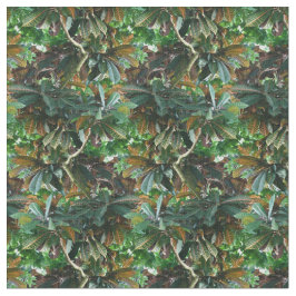 Grönt Tropical Jungle Mönster Tyg