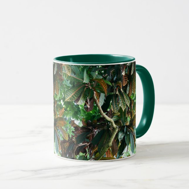 Grönt Tropical Jungle Mugg (Framsida höger)